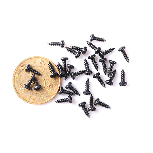Carbon Material Small Screw for Timepiece High Precision Small Screw Customized Size