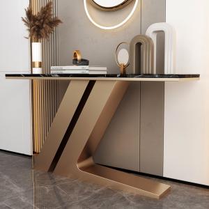 China Width 45cm Entrance Console Table Stainless Steel Entryway Table on sale
