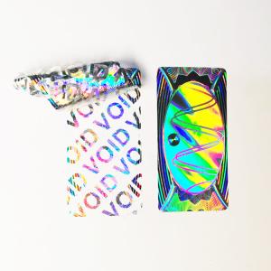 Reflective Custom Removable Labels Adhesive Holographic Vinyl Sticker
