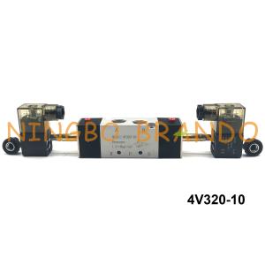 3/8" NPT 4V320-10 AirTAC Type Double Solenoid Valve 2 Position 5 Way DC12V DC24V