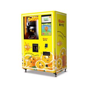 Automatic Orange Vending Machine With Card Reader Apple Sugar Cane Fruit Juice