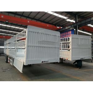 2axles 30 Ton Cargo Fence Turnable Towing Drawbar Full Trailer