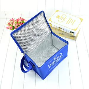 Square shape, hot and cold durable reusable,insulated picnic cooler bag,zippered