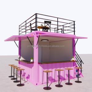 Steel Frame and Galvanized Steel Bending Prefabricated Container Restaurant