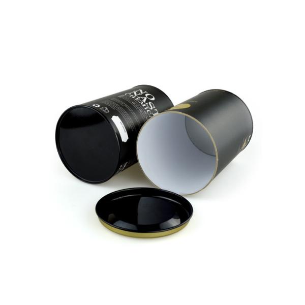 Quality Customized Movable Cover Paper Canister For Candle / Salt Packaging wholesale