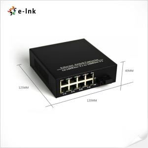 8 Port Fiber Ethernet Switch Ethernet To Fo Converter 850nm