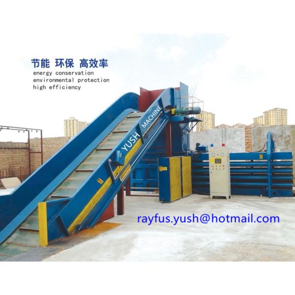 Quality Waste Carton Automatic Cardboard Baler Machine / Cardboard Compactor Machine wholesale