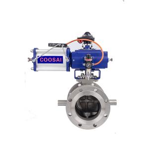Jacked Pneumatic Segment Ball Valve For Paper And Pulp Process