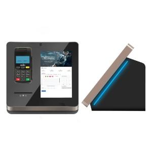 Desktop Hotel Terminal Check In With Touch Screen Thermal Printer QR Code