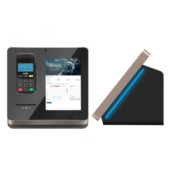 Desktop Hotel Terminal Check In With Touch Screen Thermal Printer QR Code