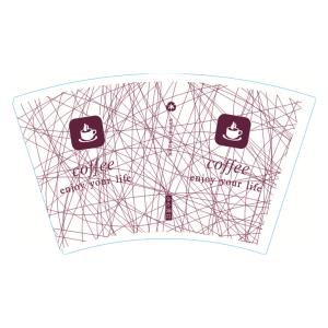 Eco Friendly Virgin Pulp Style Paper Cup Fans Custom Logo PE Coating Wood