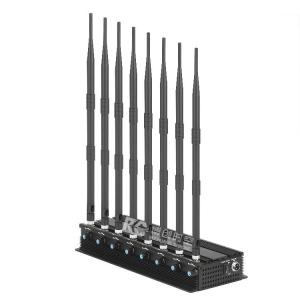 Mobile Phone Signal Jammer 8-band power adjustable black anti positioning anti