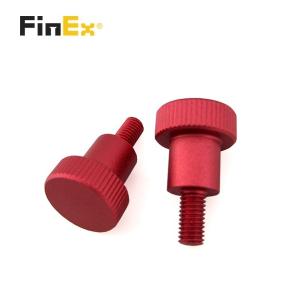 Custom M2 M3 M5 M6 Aluminum Brass Knurled Thumb Screw with Metric Measurement