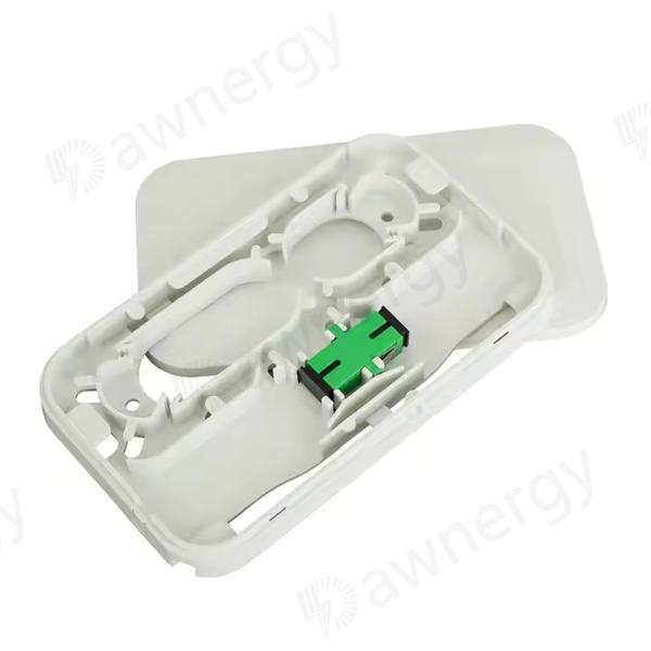 Quality Lightweight Fiber Optic Termination Boxes White 60g Weight For Easy Network Installation wholesale