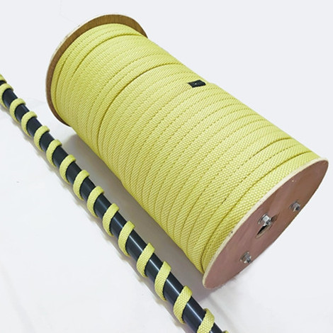 Factory sales high strength Braided Kevlar aramid cord rope round, square, flat