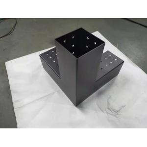 Strong and Durable 3-Way Triangle Bracket for Pergola Black Customized Thickness