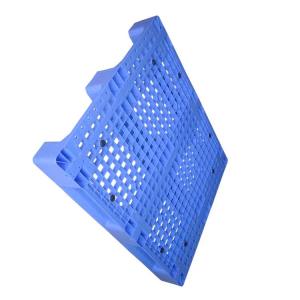 HDPE Blue Rackable Plastic Pallets Durable Solid Flat Racking 1200x1000mm