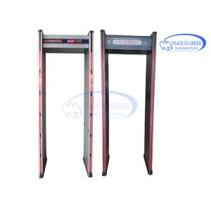 Cheap Hospital Economical Security Metal Detector Gate 6 Zones With LED Alarm System for sale