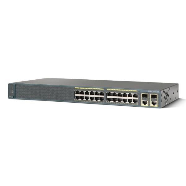 Network Switch C2960 Series 24 Ethernet Ports + 2 T/SFP LAN Lite Image WS-C2960