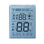 Transparent HTN LCD Panel Monochrome Segment LCD Display Panel For Thermostat