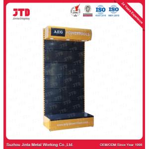 Yellow Power Tools Display Rack Stand 1800mm With Light Box