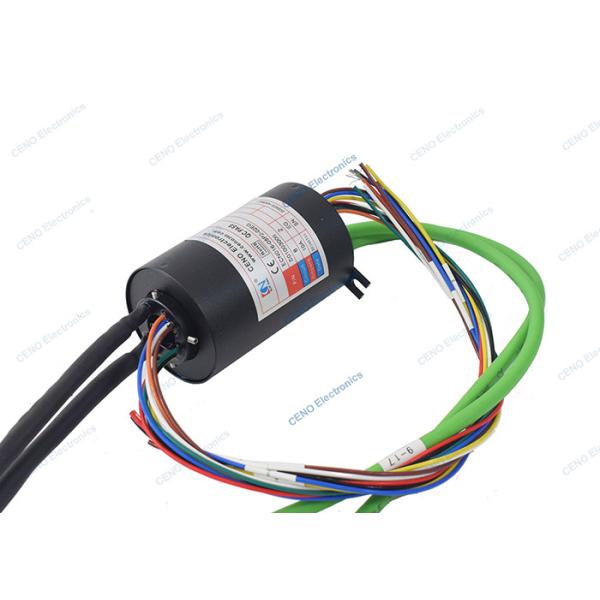 Quality 2 Circuits 1000M Ethernet Signal Slip Ring With 8 Circuits 10A For Industry wholesale
