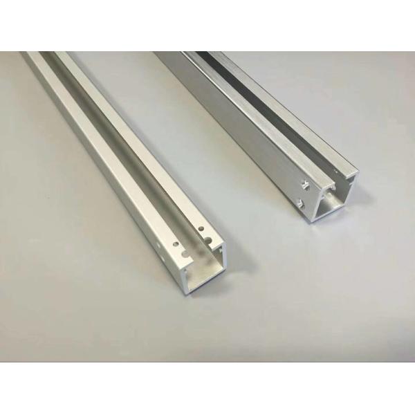 Quality Cnc Machining Hole Aluminium Industrial Profile With Matt Silver Anodizing wholesale