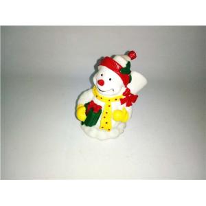 High Quality Wireless Christmas LED Decoration Mini Light up Snowman Plastic Toy