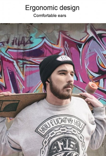 Customized 45 degree angle hook Unique design wireless headphone Mini wireless