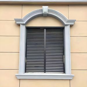 Cheap EPS Wall Corner Moulding Stucco Foam Window Trim Anti Crack Flexible &amp; Waterproof For Villas And Hotels for sale