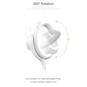 USB 7W Beauty Fill Light Dimmable 96 leds Live Streaming 8 inch Ring Light Kit