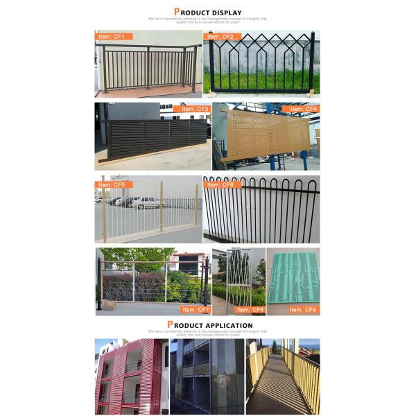 iron gate and metal fence wrought iron zinc steel material fence panels