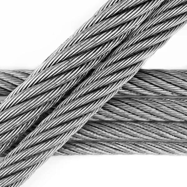 Quality 6*24 7FC 20mm Galvanized Steel Wire Rope for Trawl Fishing Hot DIP Surface Non-Alloy wholesale