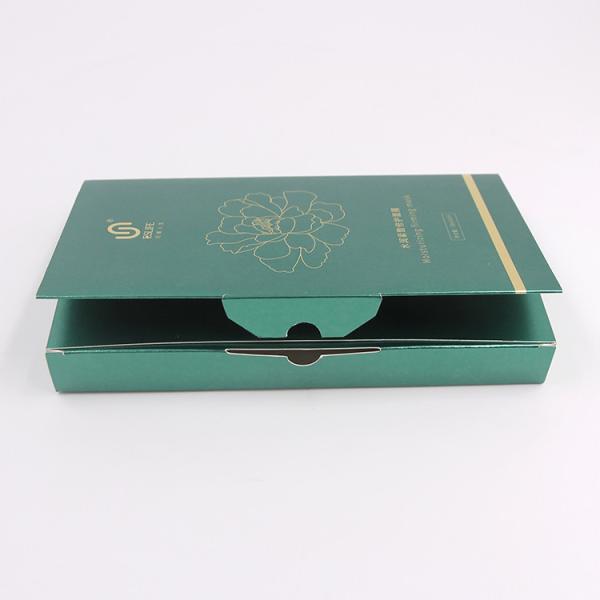 Facial Mask Cosmetic Packaging Boxes 375gsm Silver Card