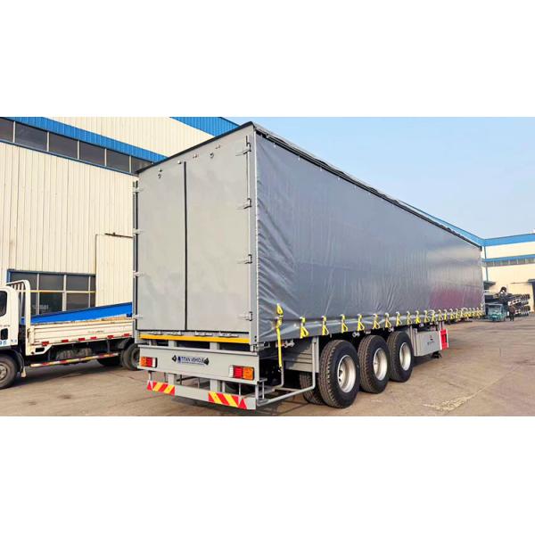 Curtain Side Trailer Curtainsider Dry Van Box Trailer Sliding Curtain Tarpaulin Semi Trailer