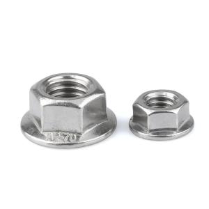 Hex Flanged Nyloc Nuts M7 Cold Galvanized Powder Coated ISO 9001 Approved