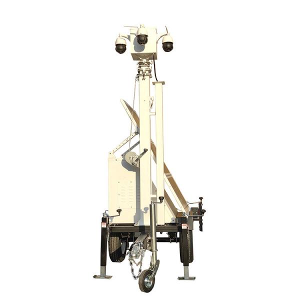 Quality Off-Grid Monitoring Solar Power Security Surveillance 5G 4G WIFI CCTV Camera Trailer For Parking Lot Monitoring wholesale