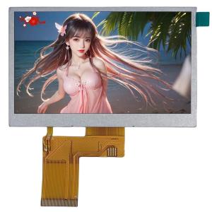 Cheap Customized 4.3 Inch IPS LCD Display 480x272 Resolution 300Cd/m2 MCU interface for sale