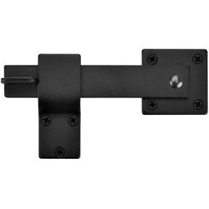 Single-side Bracket Heavy Duty Black Double Gate Latch Lock for Barn Door