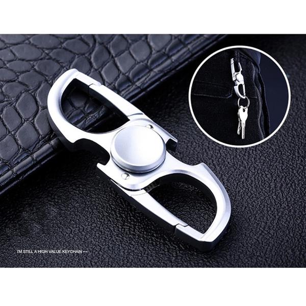 EDC Keychain Finger Toy Unisex Alloy Fingertip Gyroscope for Children's Decompression