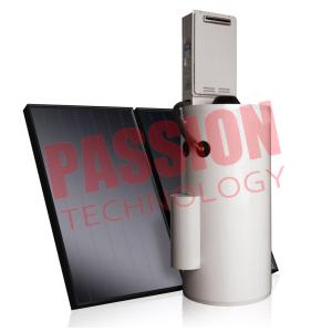 Laser Welding Split Solar Water Heater Flat Plate White Color Steel Outer Tank