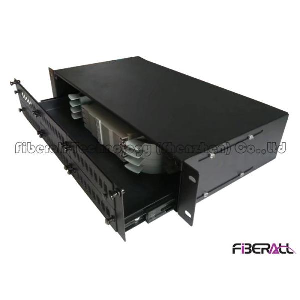 Quality 2U Rack Mounted Fiber Patch Panel Big Capacity Fiber Optic Terminal Box 48 Fibers wholesale