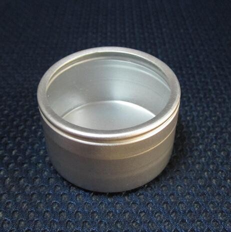 Aluminum Round Cosmetic Packaging/Cream Jars With Press Cap in Trapdoor-20G &
