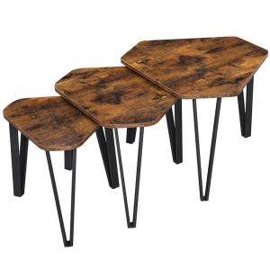 Industrial Design Nesting Coffee Table, Nesting Table For Sale, Coffee Table Set