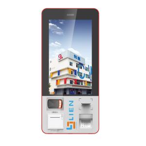 Wall Mount Self-Ordering Kiosk With Thermal Printer And POS reader