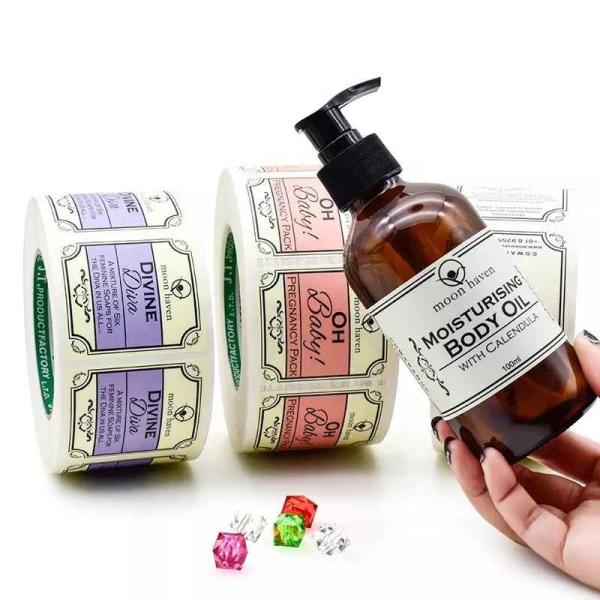 Quality Waterproof Gloss Cosmetic Self Adhesive Sticker With Custom Printing wholesale