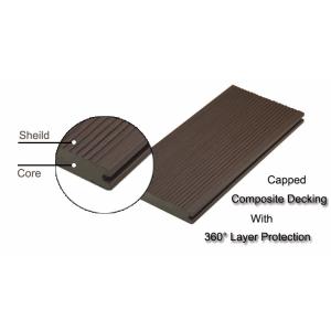 Modern Design Grey TAP GO WPC Exterior Composite Decking with Above 18mm