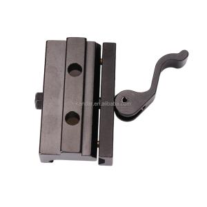 All-metal Riser Mount Adapter for 21mm to 11mm Clamp Bracket in Black Aluminium