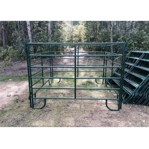 Green Coated Lightweight Horse Corral Panels 5" 3'' Tall By 7" Long Round Pipe