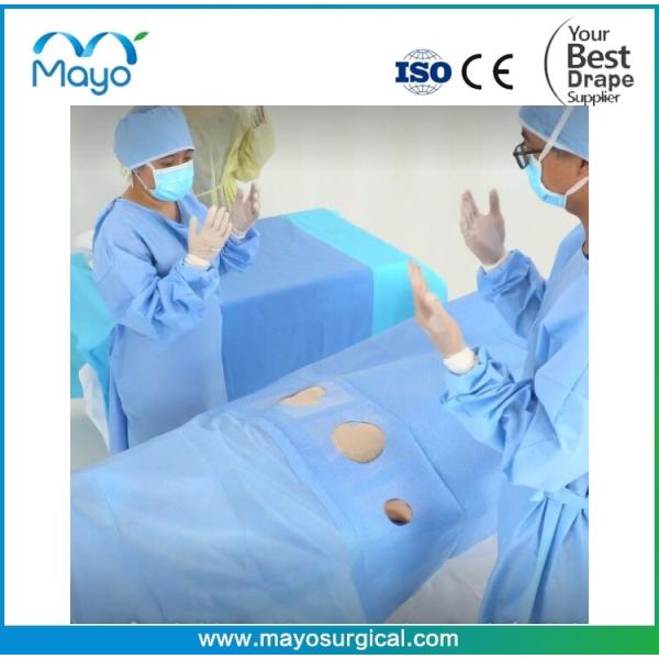 Customized Complex Surgical Cerebral Angiography Pack With Drape 4 Hole